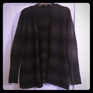 Elie Tahari ombre knit cardigan with scarf
